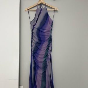 Long open back dress